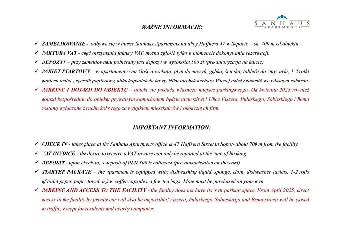 アパート Sanhaus - Fiszera 6 - 2 Minuty Od Deptaka, 5 Minut Od Plazy